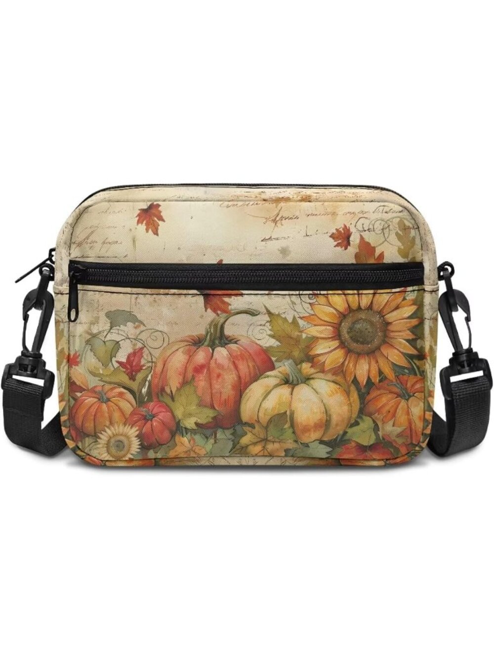 🎃Women's Fall Harvest Pumpkin Halloween Small Shoulder Cross Body Bag Zipper